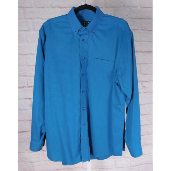 Jos. A. Bank Other - Jos. A. Bank Traveler’s Collection Blue Check Button-Down Shirt, Large